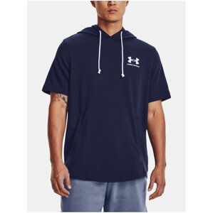 Tmavě modrá sportovní mikina Under Armour UA Rival Terry LC SS HD