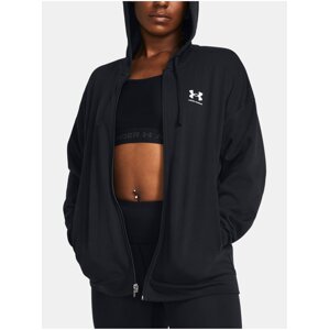 Černá mikina Under Armour UA Rival Terry OS FZ Hooded