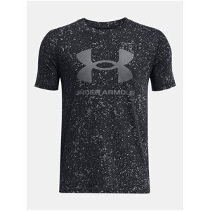 Černé vzorované tričko Under Armour UA SPORSTYLE LOGO AOP SS