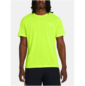 Neonově zelené sportovní tričko Under Armour UA LAUNCH SHORTSLEEVE
