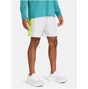 Bílé sportovní kraťasy Under Armour LAUNCH ELITE 7'' SHORT