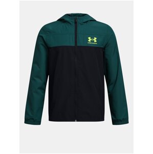 Petrolejová sportovní bunda Under Armour UA Sportstyle Windbreaker