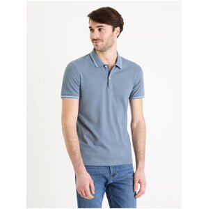 Modré pánské basic polo tričko Celio Decolrayeb