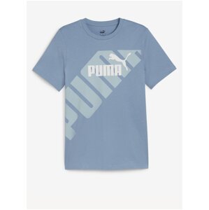 Modré pánské tričko Puma Power Graphic Tee