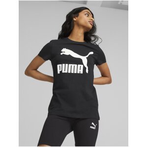 Černé dámské tričko Puma Classics Logo Tee