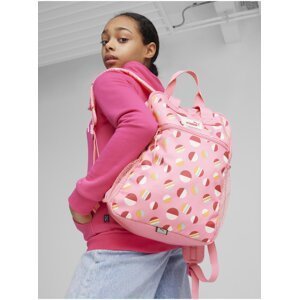 Růžový holčičí vzorovaný batoh Puma Summer Camp Backpack