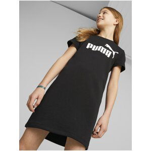 Černé holčičí šaty Puma ESS+ Logo Dress