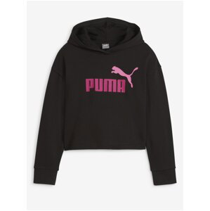 Černá holčičí mikina s kapucí Puma ESS+ 2 Color Logo