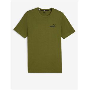 Khaki pánské tričko Puma ESS Small Logo Tee