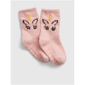 Světle růžové holčičí ponožky GAP
