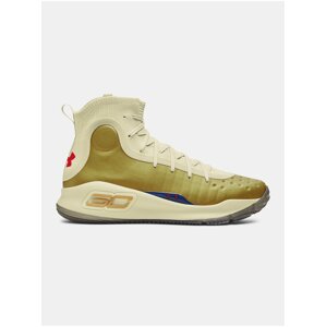 Khaki sportovní tenisky Under Armour CURRY 4 RETRO