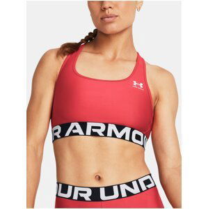 Červená sportovní podprsenka Under Armour UA HG Authentics Mid Branded