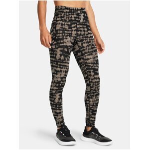 Hnědé sportovní legíny Under Armour Motion Print Legging