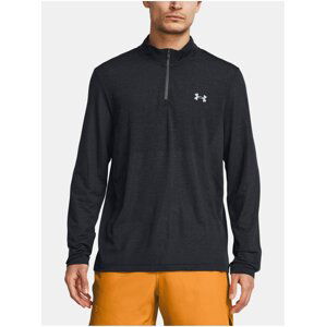 Tmavě šedé sportovní tričko Under Armour UA SEAMLESS STRIDE 1/4 ZIP