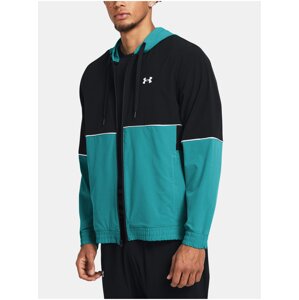 Petrolejová sportovní bunda Under Armour UA Baseline Woven Jacket