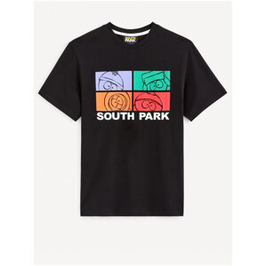 Černé pánské tričko Celio  South Park
