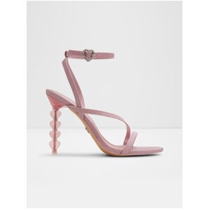 Růžové dámské sandály na jehlovém podpatku ALDO Tiffania