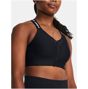 Černá dámská sportovní podprsenka Under Armour UA Infinity High Zip 2.0 Bra