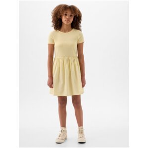Světle žluté holčičí šaty GAP