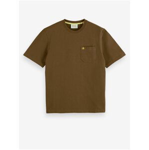 Khaki pánské tričko Scotch & Soda