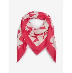 Růžový vzorovaný dámský šátek ORSAY