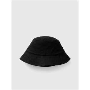 Černý dámský lněný klobouk
