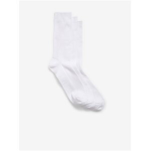 Sada tří párů pánských ponožek v bílé barvě GAP