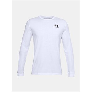 Bílé sportovní tričko Under Armour UA SPORTSTYLE LEFT CHEST LS