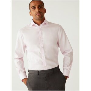 Světle růžová pánská formální košile Marks & Spencer