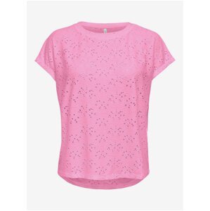 Růžové dámské tričko ONLY Smilla