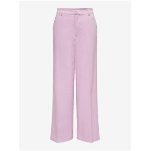 Světle růžové dámské kalhoty ONLY Alba