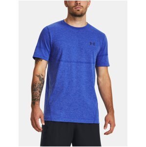 Modré sportovní tričko Under Armour UA Rush Seamless Legacy SS