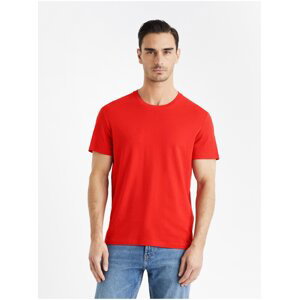 Červené pánské tričko Celio Tebase