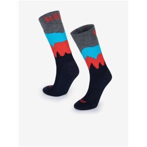 Tmavě modré unisex ponožky z merino vlny Kilpi NORS-U