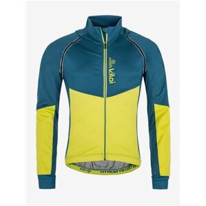 Žluto-modrá pánská sportovní softshellová bunda Kilpi Zain-M