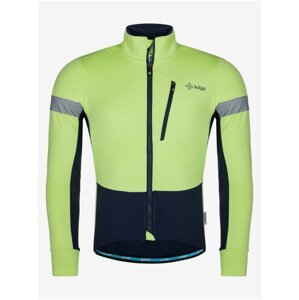 Neonově zelená pánská cyklistická softshellová bunda Kilpi Velover-M
