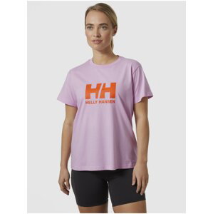 Světle fialové dámské tričko HELLY HANSEN HH Logo T-Shirt 2.0