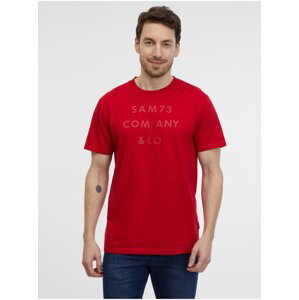 Červené pánské tričko SAM 73 Milhouse