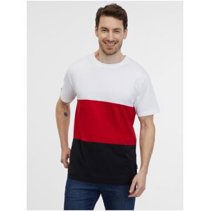 Bílo-červené pánské tričko SAM 73 Norman