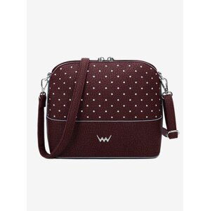 Vínová dámská crossbody kabelka Cara Dotty Wine