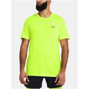 Žluté sportovní tričko Under Armour UA Rush Seamless Wordmark SS