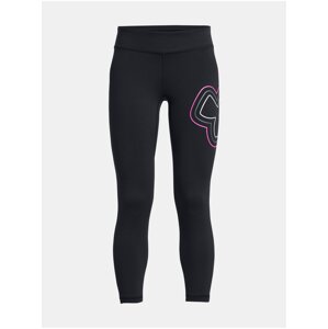 Černé holčičí sportovní legíny Under Armour Motion Branded Ankle Legging