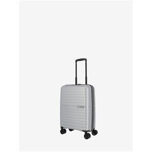 Stříbrný cestovní kufr Travelite Trient S Silver