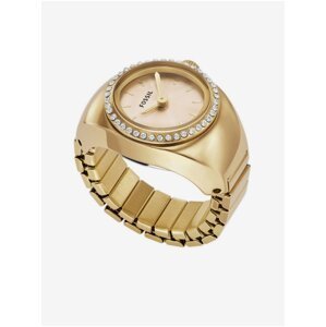 Zlaté dámské hodinky Fossil Ring Watch
