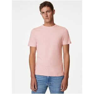 Růžové pánské tričko Marks & Spencer