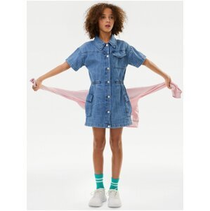 Modré holčičí džínové šaty Marks & Spencer
