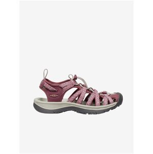 Růžové dámské kožené outdoorové sandály Keen Whisper