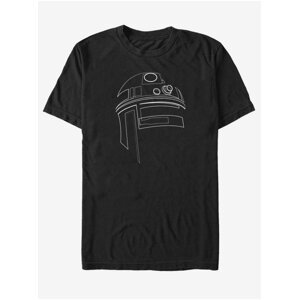 Černé unisex tričko ZOOT.Fan Star Wars Simple R2D2