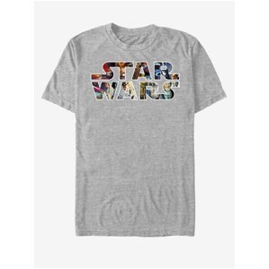 Šedé unisex melírované tričko ZOOT.Fan Star Wars Epic Logo