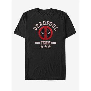 Černé unisex tričko Marvel Deadpool Team Stuff